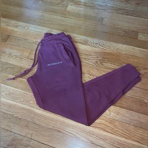 Alphalete Women's Joggers color Oxford Red size x small